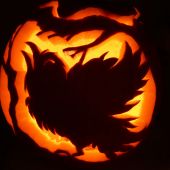 "Angry Bird I" carved by Dave Duricy